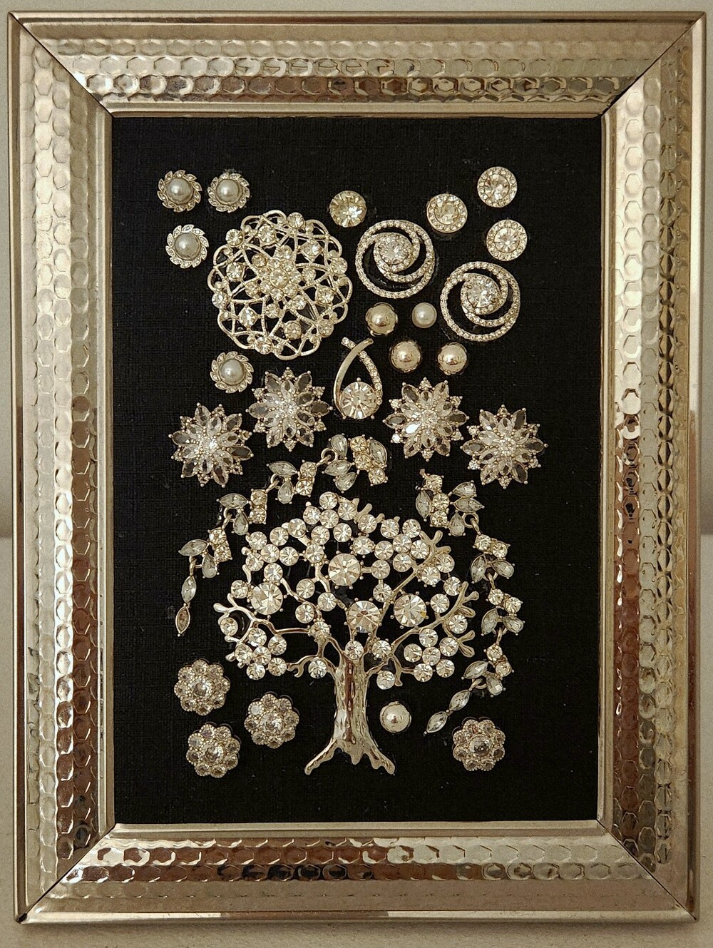 Custom Made Silver And Pearl Jewelry Art